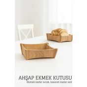 Resim Skygo Ahşap Ekmek Kutusu - Doğal, Şık ve Fonksiyonel 