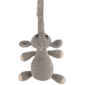 Resim Wellgro Cuddly Amigurumi Fil Emzik Askılı Uyku Arkadaşım-gri 