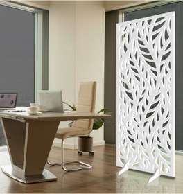 Resim Liar Dekor Liar Ahşap Seperatör (paravan) - Ksp-194 - (10 Mm) - (69 Cm X 139 Cm) - (beyaz) 