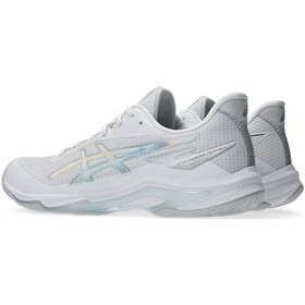 Resim Asics Netburner Ballistic Ff 4 Kadın Beyaz Voleybol Ayakkabısı 1053a079-100 Beyaz 
