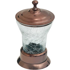 Resim Ottoman Setüstü Pamukluk C Cam 7140 - PVD Mat Rose 