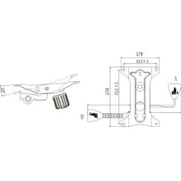Resim Büro Ofis Koltuğu Çift Kollu Kuyruklu Mekanizma Yedek Parça 