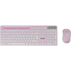 Resim Everest KM-730 Kablosuz Q Multimedia Klavye Mouse Set 