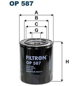 Resim Yağ Filtresi Yedek Parça FILTRON OP 587 