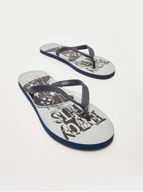 Resim LC Waikiki Slogan Baskılı Parmak Arası Erkek Plaj Terliği (W1) 