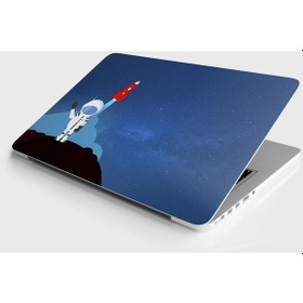 Resim Laptop Sticker Notebook Pc Kaplama Etiketi Astronot 7 