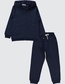 Resim Civil Boys Unisex Basic 10-13 Yaş Eşofman Takımı - Lacivert - Lacivert / 11-12 Yaş 