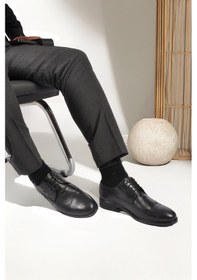 Resim Pierre Cardin Siyah Hakiki Deri Erkek Klasik Ayakkabı 1571116 M Siyah 