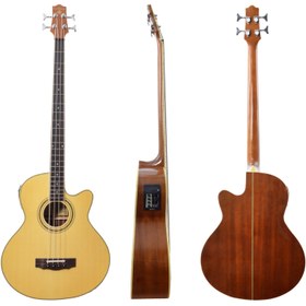 Resim Extreme XAB80EQ4 Elektro Akustik Bas Gitar - 4 Telli (Profesyonel - EQ Serisi) | 4-Band Ekolayzer ve Dahili Akort Cihazı, Kesik Kasa (Cutaway) Tasarımı, Zengin Bas Harmonikleri | Uyum: 4 Telli Standart Bas Gitar 