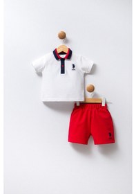 Resim U.s. Polo Assn Erkek Bebek Beyaz Takım Usb2339-c-v4 Beyaz 