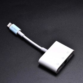 Resim Go-Des Go Des GD-UC018 Lightning Kulaklık - Şarj - 3.5 mm Aux Dönüştürücü Adaptör 