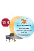 Resim evimdeyokyok Kedi Caydırıcı Eğitim Bandı, Mobilyalar Için Tırmalamaya Karşı Önleyici, %100 Şeffaf10 Cm X 10 Mt 