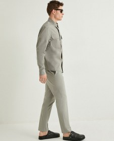 Resim Koton Kumaş Pantolon Düğmeli Chino Cep Detaylı Taş 4sam40200hw Taş 