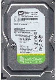 Resim WD WD10EURX-63FH1Y0 3.5" 1 TB 5400 RPM SATA 3 HDD 