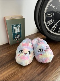 Resim Behtah Kundura Kız Erkek Çoçuk Peluşlu Panduf Ev Botu Unicorn Köpek Tavşan Model 