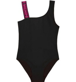 Resim Deep Beach Siyah Pembe Askılı Kız Çocuk Mayo Db200594Cm (525143421) 