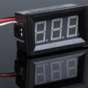 Resim Hatfon Voltmetre Digital (0-100V Dc ) 48X29X22 IC-278-2 Ekonomik 3 Kablolu 