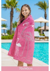 Resim Seadream Tropikal Desenli Plaj Havlusu 70x140 Cm Flamingo Çok Renkli 