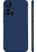 Resim Xiaomi Redmi Note 11 Pro / Pro 5g Enkay Mat Çerçevesiz Sert Pc Kasası Koyu Mavi 