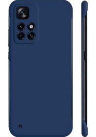 Resim Xiaomi Redmi Note 11 Pro / Pro 5g Enkay Mat Çerçevesiz Sert Pc Kasası Koyu Mavi 