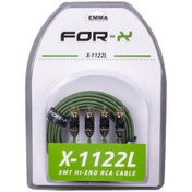Resim FORX X-1122L 2 RCA + 2 RCA BAKIR 5 METRE KABLO FORX X-1122L 2 RCA + 2 RCA BAKIR 5 METRE KABLO