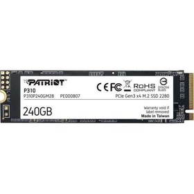 Resim PATRIOT SSD 240GB P310 VPN100 M.2 2280 PCIE 1700/1000 P310P240GM28 