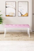 Resim Canisa Concept Canisa Pera Serisi Bench,gürgen Tam Isleket 1.sınıf Kumaş / Pembe-beyaz 