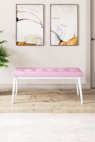 Resim Canisa Concept Canisa Pera Serisi Bench,gürgen Tam Isleket 1.sınıf Kumaş / Pembe-beyaz 