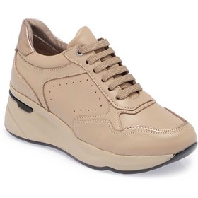 Resim Tergan Vizon Hakiki Deri Kadın Sneaker - K24S1AY67724-A44 