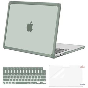Resim Mosıso Macbook Air 13 İnç İle Uyumlu Kılıf Yeşil 