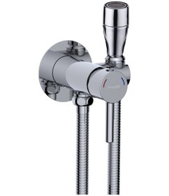 Resim Fause Ankastre Spiralli Taharetmatik Taharet Seti Sıcak Soğuk Set102-3 Krom 