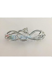 Resim Swarovski Taşlı 128 Mm. Krom 