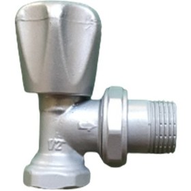 Resim Radyatör Vanaları 1/2 Köşe Radyatör Vanası Gri 