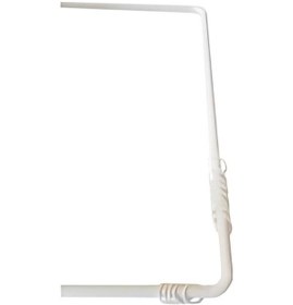 Resim Zethome Banyo Duş Perde Borusu Köşe Boru Beyaz Çok Renkli 