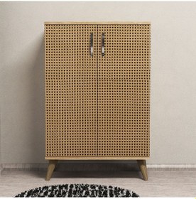 Resim Mimoza Ayakkabılık Çam Hazeran Kapaklı - AYK0104 