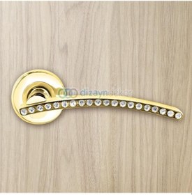 Resim Kapı Kolu Taşlı Saten Krom 603kt Wc 