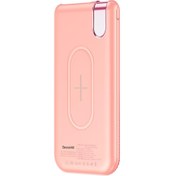 Resim Baseus Thin 10.000 mAh Kablosuz Şarjlı Powerbank Pembe 