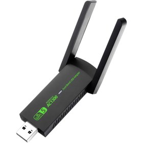 Resim beemen Ac1300 Wifi Adaptörü Dual Band 2.4G 5Ghz 1300Mbps USB Wifi Adaptör 