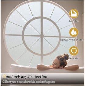 Resim OZCMAX UV Engelleyicii Buzlu Cam Filmi 3 Metre x 45 Cm. (Ky) 