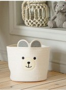 Resim Sl Home Örgü Oyuncak Sepeti 29x29x26 Cm 247208877 Beyaz 