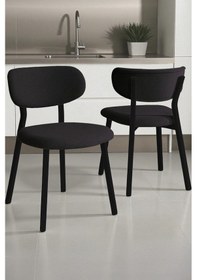 Resim Canisa Axton Serisi Sabit Mdf 90x168 Siyah Mermer Desen Mutfak Masa Takımı 4 Sandalye Antrasit Sandalye Siyah Mermer Masa 