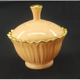 Resim Turuncu Cam Şekerlik 