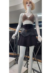 Resim Eren Style Boho Antik Tokalı Doğal Taş Detaylı Zımbalı D Hakiki Deri Kemer 80 Cm-90 Cm Siyah 