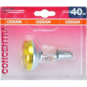 Resim Osram 40W 240V R50 E14 Sarı Cam Halojen Ampul 