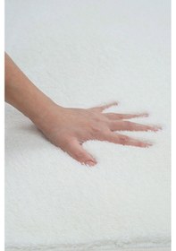 Resim Vl Yıkanabilir Premium Ponpon Saçaklı Kaymaz Taban Post Peluş Banyo Paspası 2'li Takım Antrasit Ekru 