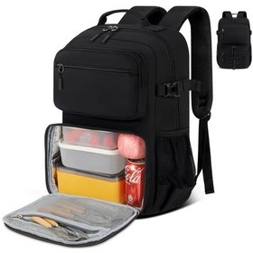 Resim Chuangyinshop Nubıly 15 6 Inch Laptop Sirt Cantasi Isitmali Canta Buyuk Erkek Kadin Okul Is Seyahat Black Arka Kapak 