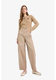 Resim Defacto Coool Regular Fit Bisiklet Yaka Hırka E8237ax25wnbn268 Kahve 