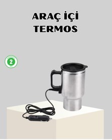 Resim MKR 12W Araç Tipi Su Isıtıcı Kupa Bardak Pratik Isıtmalı 