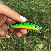 Resim 1 Adet 7.01 cm 8G ABS Yapay 3D Gözler Sert Yem Crankbait Minnow Balıkçılık Cazibesi Seti - Hedef Balıklar: Levrek, Bayramlar: Ordu Bayramı, İşçi Bayramı, Babalar Günü, Malzeme: ABS 