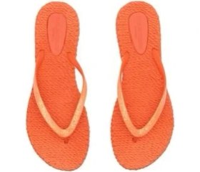 Resim Hot Orange CHEERFUL01 - Turuncu Simli Parmak Arası Terlik 